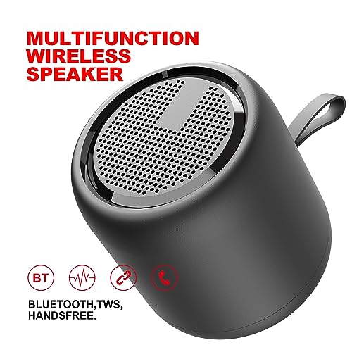 TFUFR Bluetooth Speaker, Portable Mini Wireless Speakers Bluetooth 5.0 Outdoor Speaker with HD Stereo HiFi Bass, 1200mAh Battery, 24 Hour Playtime, IPX4 Waterproof Speaker for Shower, Travel, Sport