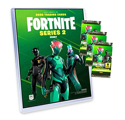 Panini Fortnite Cards Series 2 Trading Cards - Trading Cards (1 Folder + 3 Boosters)