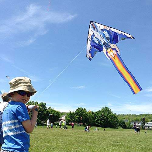 Mint's Colorful Life Airplane Kite for Kids & Adults Easy to Fly