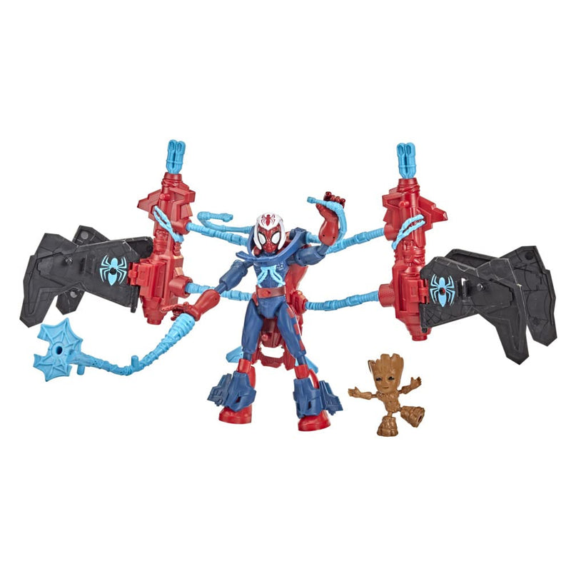 Hasbro Marvel Spider-Man Bend and Flex Missions Spider-Man Space Mission Action Figure & Marvel Avengers Bend and Flex Thor Vs. Loki Action Figure Toys, 6-Inch Flexible Figures