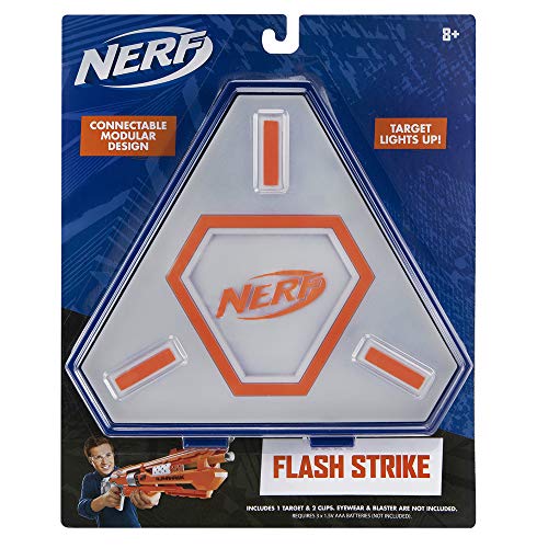 NERF Elite NER0240 Flash Strike Target - Expandable 13 cm Target Module with Light Effect for Children from 8 Years