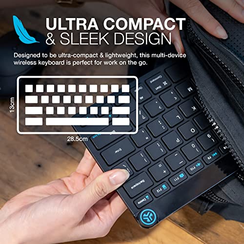 JLab Go Bundle Bluetooth & Wireless Keyboard and Mouse Set - Multi Device for iPad, PC, Laptop - Small Bluetooth Keyboard & Mice or 2.4G USB Option, Also for Apple/Windows/Computer/Tablet/Mac Devices