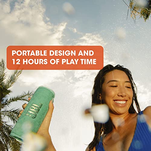 JBL Flip 6 Portable Bluetooth Speaker with 2-way speaker system and powerful JBL Original Pro Sound, up to 12 hours of playtime, in teal