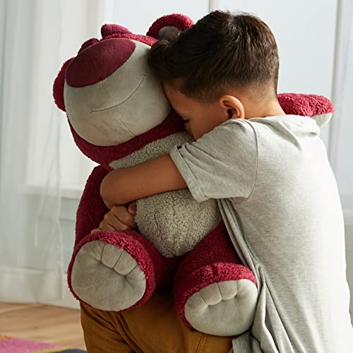 Disney Store Official Lots-o'-Huggin' Bear Standing Large Soft Toy, Toy Story, 44cm/17”, Plush Cuddly Character Grizzly Villain with Embroidered Details and Soft Finish