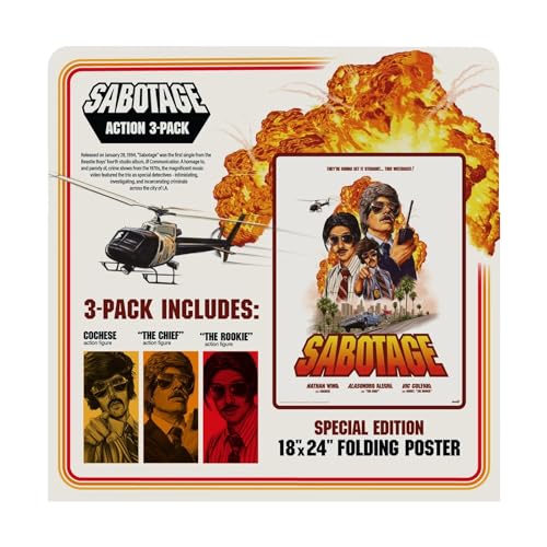SUPER7 Beastie Boys Sabotage 3-Pack Reaction Figure Set 3.75 inch