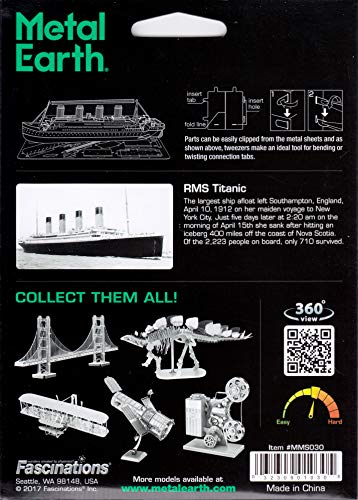 Metal Earth Titanic Metal Model, Silver