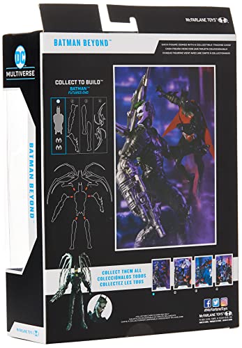 McFarlane Toys, 7-Inch DC Batman Beyond Batman Action Figure with 22 Moving Parts, Collectible DC Figure with Unique Collectible Character Card – Ages 12+