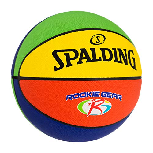 Spalding Rookie Gear Youth Multi Color Indoor/Outdoor Basketball 27.5"
