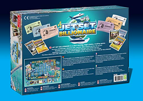 Jet Set Billionaire Board Game By Football Billionaire Board Games | A Trading & Family Strategy Board Game Game as Seen on Dragon's Den