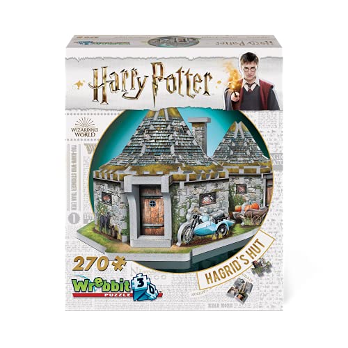 Wrebbit3D HOGHAG Hagrid's Hut Harry Potter Puzzle, Multicolor, (270-Piece)