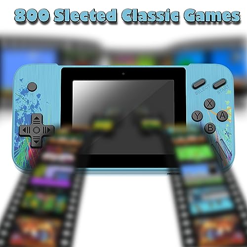 Yumcute Handheld Game Console,800 Classic Games 3.5-Inch IPS Screen, Mini Retro Game Console 1200mAh Rechargeable Battery Supports 2 Players Connected TV, Portable Game Console Gifts for Adults Kids