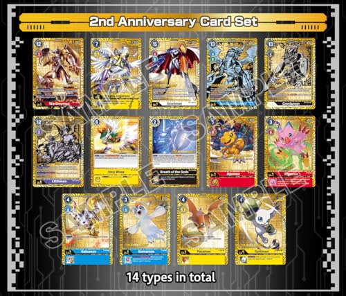 Bandai | Digimon Card Game: 2nd Anniversary Set [PB-12E] | Trading Card Game | Ages 6+ | 2 Players | 20-30 Minutes Playing Time