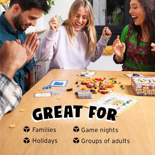 Block Party: Colourful Block Building Family Board Game for Kids Aged 8+, Adults, Teens