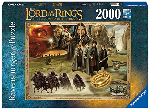 Ravensburger Lord of the Rings Jigsaw Puzzles for Adults and Kids Age 12 Years Up - 2000 Pieces - The Fellowship of the Ring