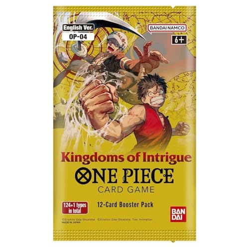Bandai | One Piece Card Game: Kingdoms Of Intrigue - Single Booster Pack (12 Cards) (OP-04) | Trading Card Game | Ages 6+ | 2 Players | 20-30 Minutes Playing Time