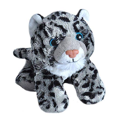 Wild Republic Snow Leopard Plush, Stuffed Animal, Plush Toy, Gifts for Kids, Hug’Ems 7 Inches