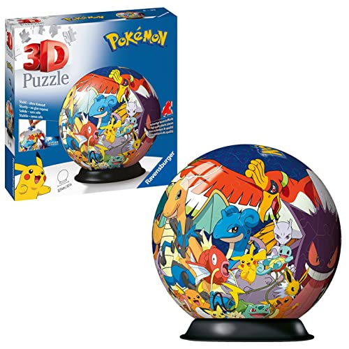 Ravensburger Pokemon 3D Jigsaw Puzzle Ball for Kids Age 6 Years Up - 72 Pieces - No Glue Required