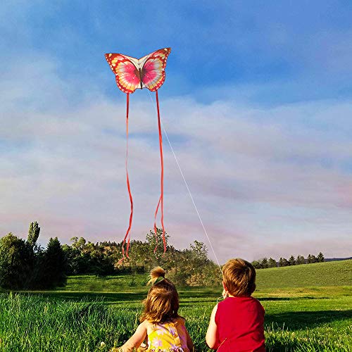 Mint's Colorful Life Butterfly Kite for Children and Adults (Pink)