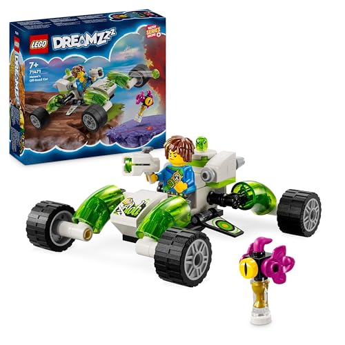 LEGO DREAMZzz Mateo’s Off-Road Car Toy, Vehicle Model Set for Kids, Boys & Girls to Build a Dune Buggy or Helicopter, Includes Mateo a Minifigure plus Z-Blob, Collectible Building Toys 71471