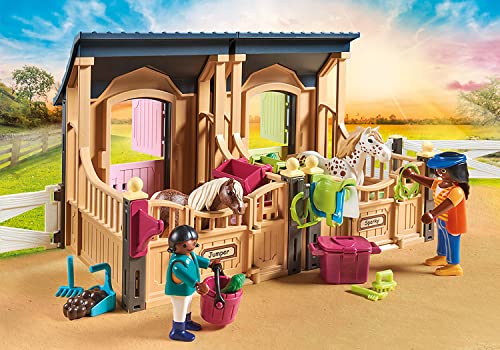 Playmobil 70995 Country Pony Farm Horseback Riding Lessons, Horse Toys, Fun Imaginative Role Play, PlaySets Suitable for Children Ages 4+