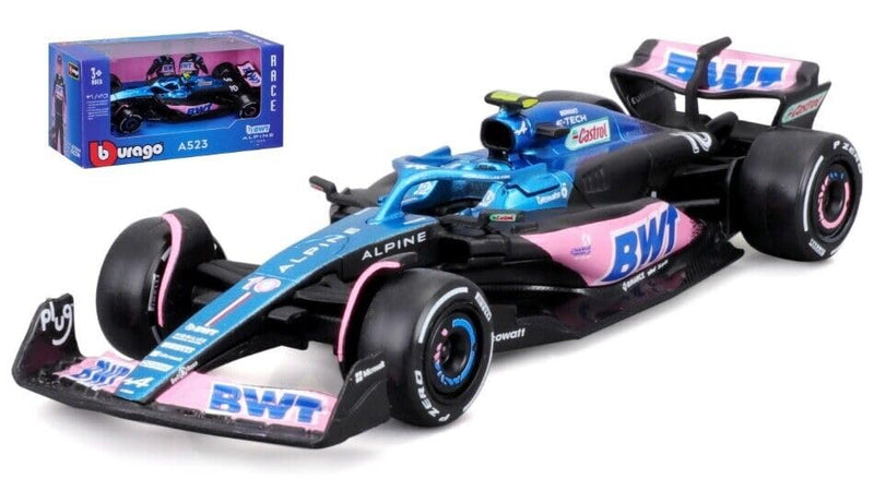 BWT Alpine A523 Season 2023 Formula 1 F1 - Pierre Gasly 10 - 1/43 Scale Model Car DieCast BBurago 36836