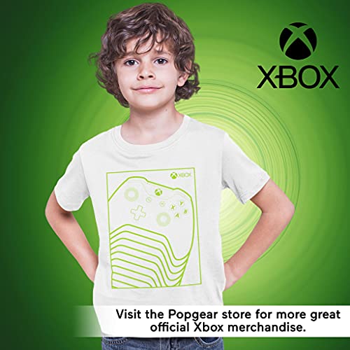 XBox Green Controller T-Shirt, Kids, 5-15 Years, White, Official Merchandise