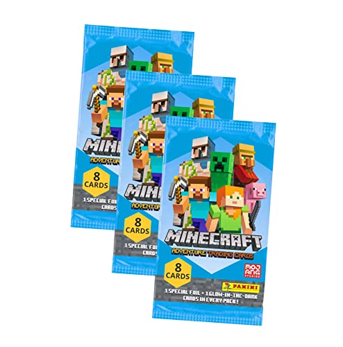 Panini Minecraft Trading Cards - Adventure Series 1 - Card Selection (3 Boosters)