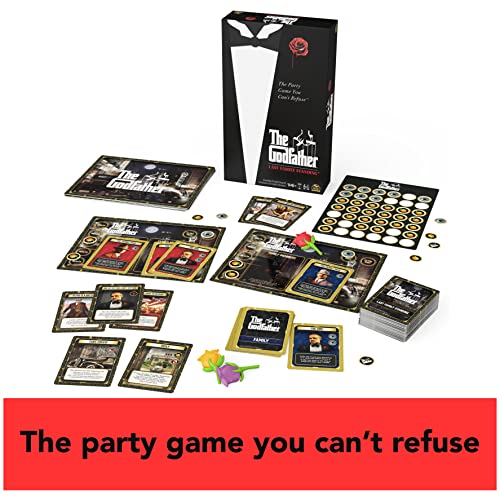 The Godfather, Last Family Standing Board Game Italian Film Fun Family Party Game Scary Movie Multiplayer Card Game, for Adults and Kids Aged 14 and up