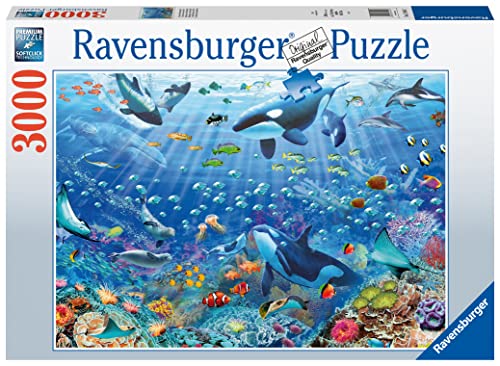 Ravensburger Colourful Underwater World 3000 Piece Jigsaw Puzzles for Adults and Kids Age 12 Years Up - Large Format