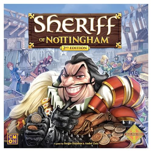 CoolMiniOrNot Inc | Sheriff of Nottingham 2nd Edition | Board Game | Ages 14+ | 3-6 Players | 60+ Minutes Playing Time