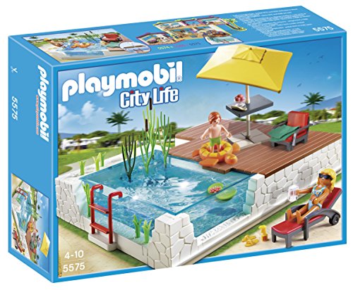 Playmobil 5575 City Life Luxury Mansion Swimming Pool with Terrace