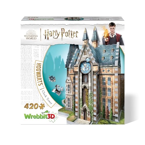 Wrebbit3D | Harry Potter: Hogwarts Clock Tower (420pc) | 3D Puzzle | Ages 14+