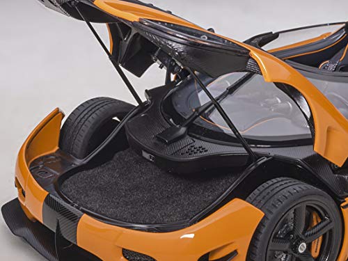 Koenigsegg Agera RS Cone Orange with Black Carbon Accents 1/18 Model Car by Autoart 79023