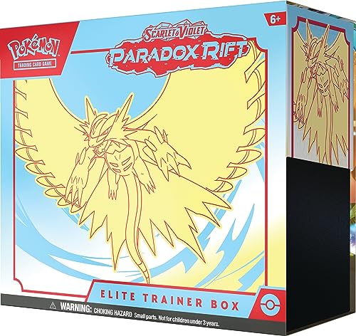 Pokémon TCG: Scarlet & Violet—Paradox Rift Elite Trainer Box - Roaring Moon (9 Booster Packs, 1 Full-Art Foil Card & Premium Accessories)