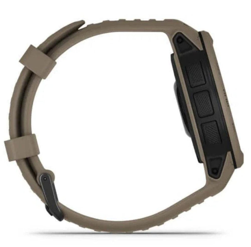 Garmin Instinct 2 SOLAR Tactical Edition, Rugged GPS Smartwatch, Built-in Sports Apps and Health Monitoring, Solar Charging, Dedicated Tactical Features and Ultratough Design Features, Coyote Tan