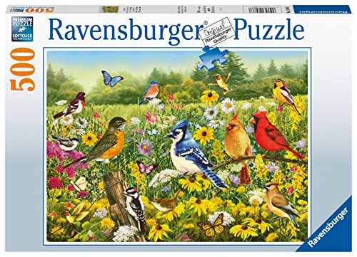 Ravensburger Birds in The Meadow 500 Piece Jigsaw Puzzle for Adults & Kids Age 10 Years Up