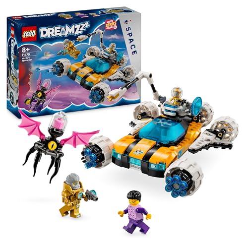 LEGO DREAMZzz Mr. Oz’s Space Car Toy to Space Shuttle Model, Vehicle Building Toys for Boys, Girls & Kids aged 8 Plus, Includes Mr. Oz, Albert and Jayden minifigures, Kids’ Birthday Gifts 71475