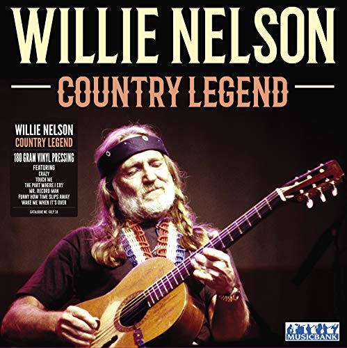 Willie Nelson-Country Legend, 12" Vinyl,180 Gram, LP Record, Label: MUSICBANK