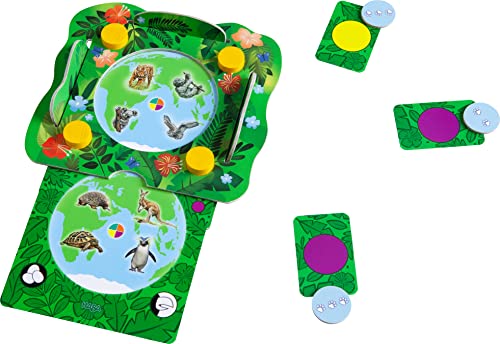 HABA 306561 Animals Around the World - Discover the Wilderness - A Wildly exciting facts game for 2 to 4 children ages 6 and older, English version (Made in Germany)