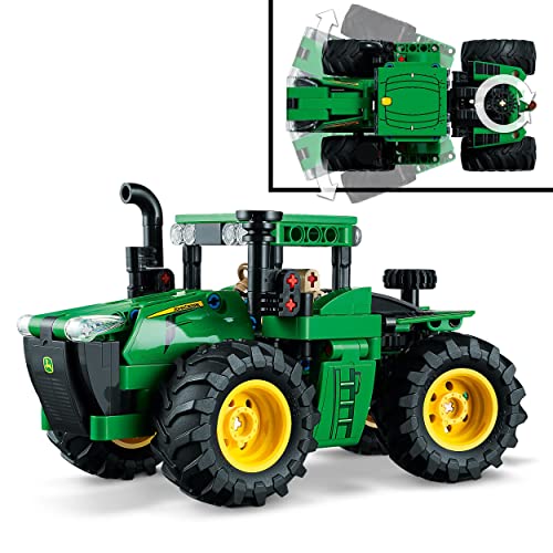 LEGO 42136 Technic John Deere 9620R 4WD Tractor Toy with Trailer, Farm Toys for Kids 8 Plus Years Old, Collectible Model Building Set