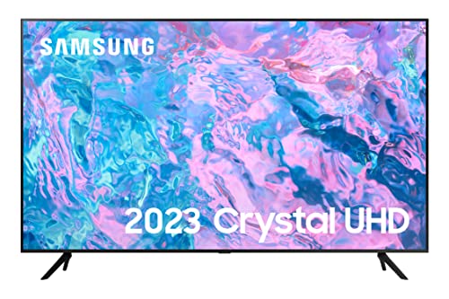 Samsung 43 Inch CU7100 UHD HDR Smart TV (2023) - 4K Crystal Processor, Adaptive Sound Audio, PurColour, Built In Gaming TV Hub, Streaming & Video Call Apps And Image Contrast Enhancer