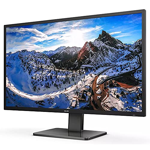 PHILIPS 439P1-43 Inch 4K UHD Monitor, 60Hz, 4ms, VA, HDR 400, USB-C Docking, KVM, Speakers, Height Adjust, MultiView (3840 x 2160 @ 60 Hz, 450 cd/m², HDMI/DP/USB-C)