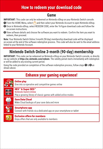 Multi-software + Nintendo Switch Online individual 90-day membership Multi-software + 3M | Nintendo Switch - Download Code