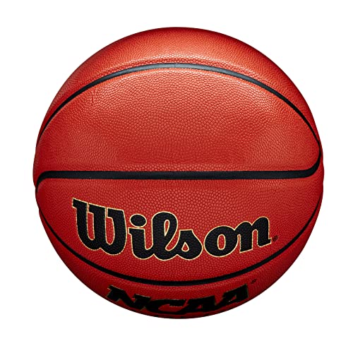 Wilson Basketball NCAA LEGEND, Blended Leather, Indoor- and Outdoor-Basketball, Orange/Black