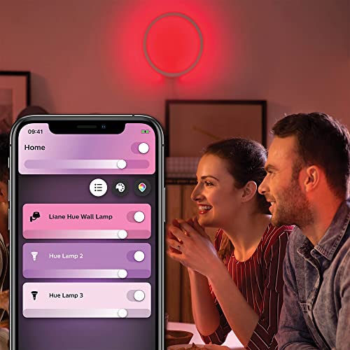 Philips Hue Sana White and Colour Ambiance Smart Wall Light Led with Bluetooth, White Works with Alexa, Google Assistant and Apple Homekit