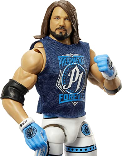 Mattel WWE Aj Styles Ultimate Edition Action Figure with Interchangeable Accessories, Articulation & Life-Like Detail, 6-Inch (HKT44)