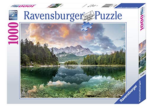 Ravensburger Eibsee Lake Zugspitze Germany 1000 Piece Jigsaw Puzzles for Adults & Kids Age 14 Years Up - Landscape Puzzle, Amazon Exclusive