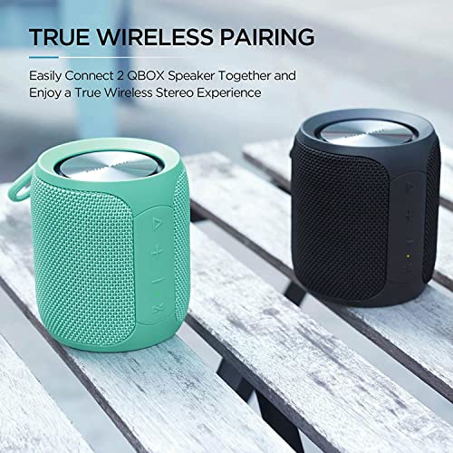 MIATONE Bluetooth Speaker, Wireless Portable Speakers with Subwoofer, 16W Louder Volume, Longer Playtime, Bluetooth 5.0, Dual Pairing, IP67 Waterproof Speaker for Party Beach Camping, Black