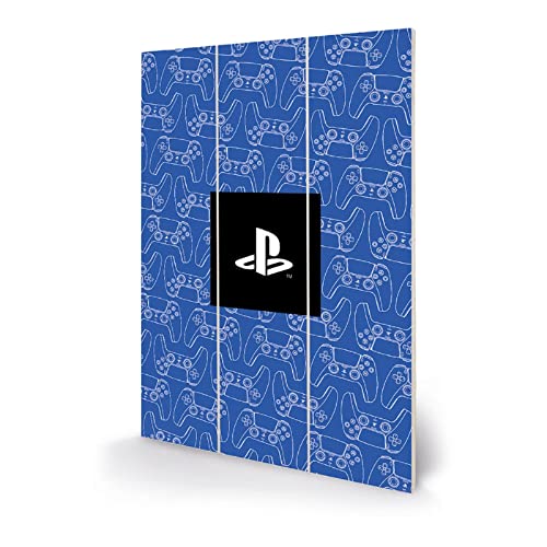 Pyramid International Playstation Wall Art (Control Pattern Design) 20cm x 29.5cm - Official Merchandise