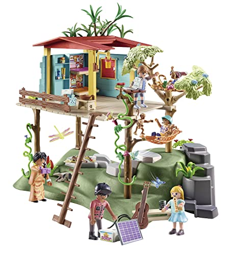 Playmobil 71013 Wiltopia Amazon Rainforest Treehouse, collectable animal toy, educational toys, sustainable toy, fun imaginative role play, playsets suitable for children ages 4+